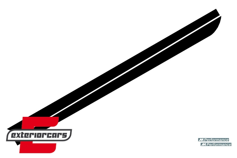 Naljepnice M-Performance dizajn (mat crna) / BMW serije 5 F10 F11 (2011-2017), STICKERF10MB