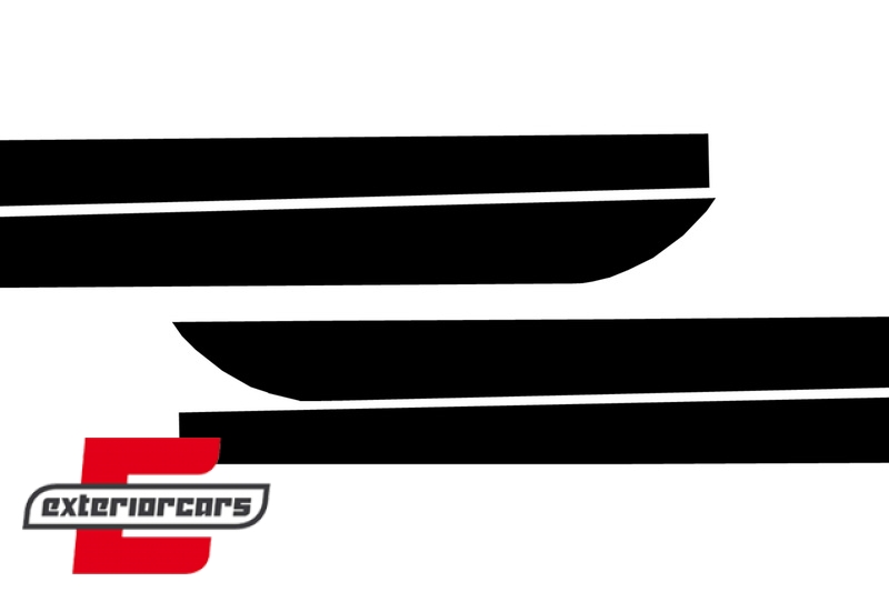 Naljepnice M-Performance dizajn (mat crna) / BMW serije 5 F10 F11 (2011-2017), STICKERF10MB