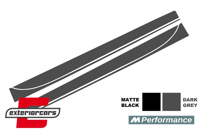 Naljepnice M-Performance dizajn (tamno siva) / BMW serije 3 F30 F31 (2011-2019), STICKERF30DG