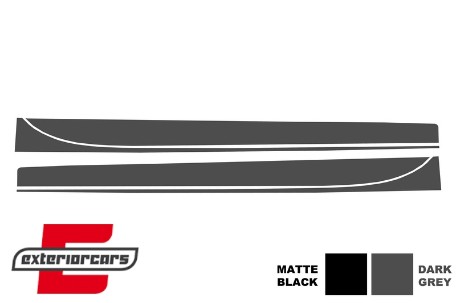Naljepnice M-Performance dizajn (tamno siva) / BMW serije 3 F30 F31 (2011-2019), STICKERF30DG