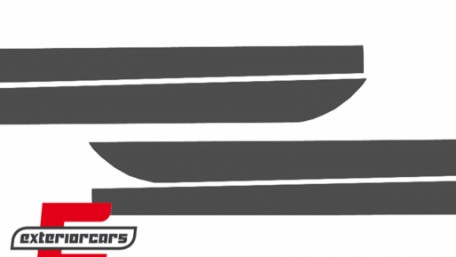 Naljepnice M-Performance dizajn (tamno siva) / BMW serije 5 F10 F11 (2011-2017), STICKERF10DG