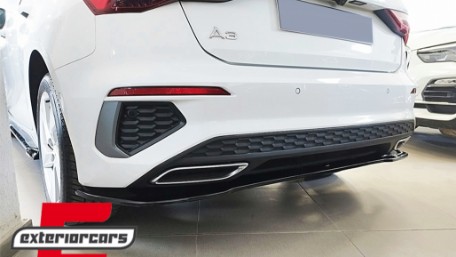 Nastavak stražnjeg branika (piano crna) / Audi A3 8Y S-Line (2020-2024) Sportback, RBSAUA38Y
