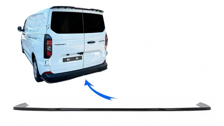Nastavak stražnjeg branika (piano crna) / Ford Transit Custom Mk3 Tourneo Mk3 (2024-) / VW T7 (s blatobranima), RBSVWT7
