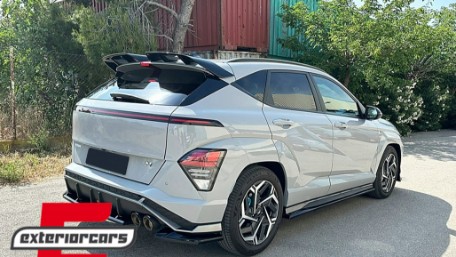 Nastavak stražnjeg branika (piano crna) / Hyundai KONA N-Line Mk2 (2023-), RBSHYKMK2