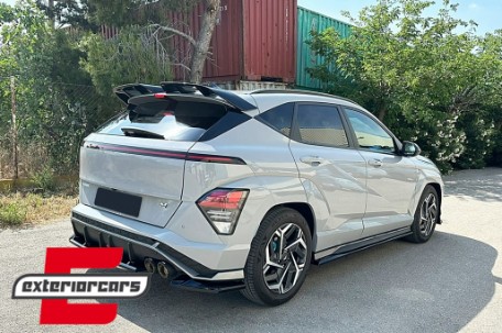 Nastavak stražnjeg branika (piano crna) / Hyundai KONA N-Line Mk2 (2023-), RBSHYKMK2