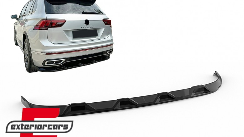 Nastavak stražnjeg branika (piano crna) / VW Tiguan II Mk2 R/ R Line Facelift (2020-2023), RBSVWTIRL