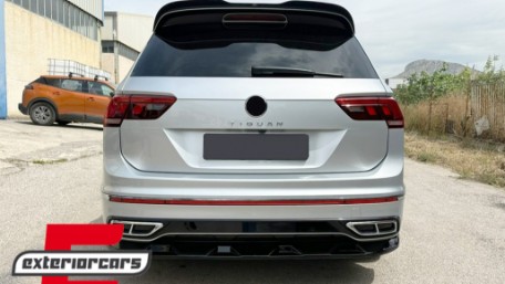 Nastavak stražnjeg branika (piano crna) / VW Tiguan II Mk2 R/ R Line Facelift (2020-2023), RBSVWTIRL