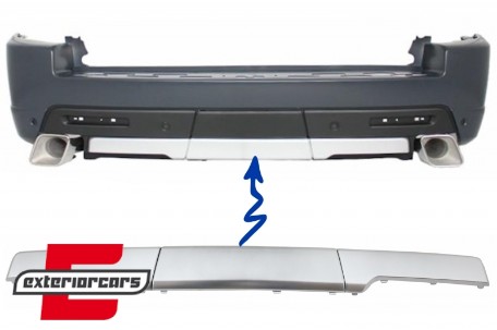 Nastavak zadnjeg branika Autobiography dizajn (srebrna) / Land Range Rover Sport L320 (2005-2013), RBMRRSA