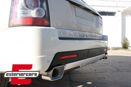Nastavak zadnjeg branika Autobiography dizajn (srebrna) / Land Range Rover Sport L320 (2005-2013), RBMRRSA