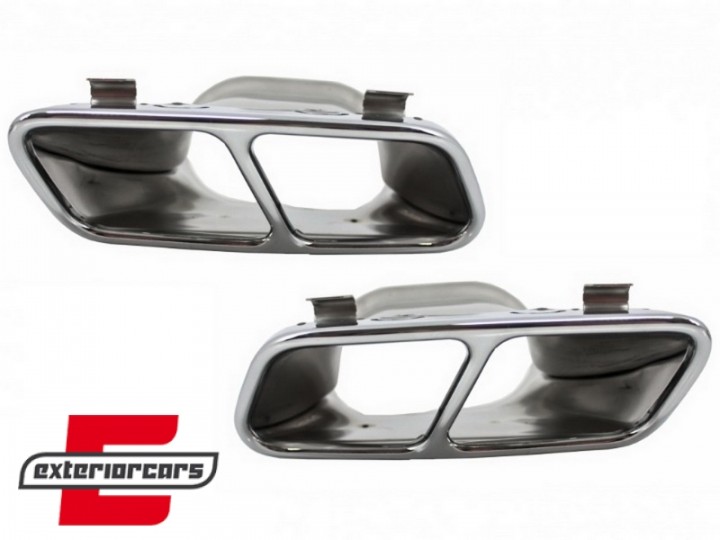 Nastavci auspuha A45 CLA45 AMG dizajn (chrome) / Mercedes A-klasa W176 (2012-2018) CLA W117 C117 (2012-2018), TY-W176-A45
