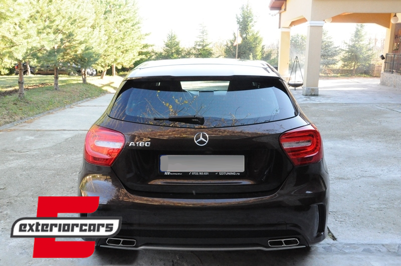 Nastavci auspuha A45 CLA45 AMG dizajn (chrome) / Mercedes A-klasa W176 (2012-2018) CLA W117 C117 (2012-2018), TY-W176-A45