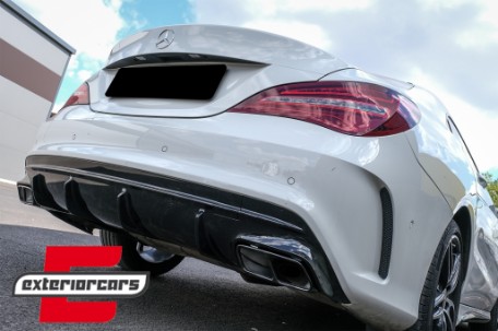 Nastavci auspuha A45 CLA45 AMG dizajn (crna) / Mercedes A-klasa W176 (2012-2018) CLA W117 C117 (2012-2018), TY-W176-A45B