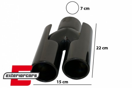 Nastavci auspuha Ac Schnitzer dizajn (crna) / BMW E60 E90 E92 E93 F10 F30 M3 M5 M6, TY-E174B