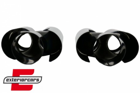 Nastavci auspuha Ac Schnitzer dizajn (crna) / BMW E60 E90 E92 E93 F10 F30 M3 M5 M6, TY-E174B
