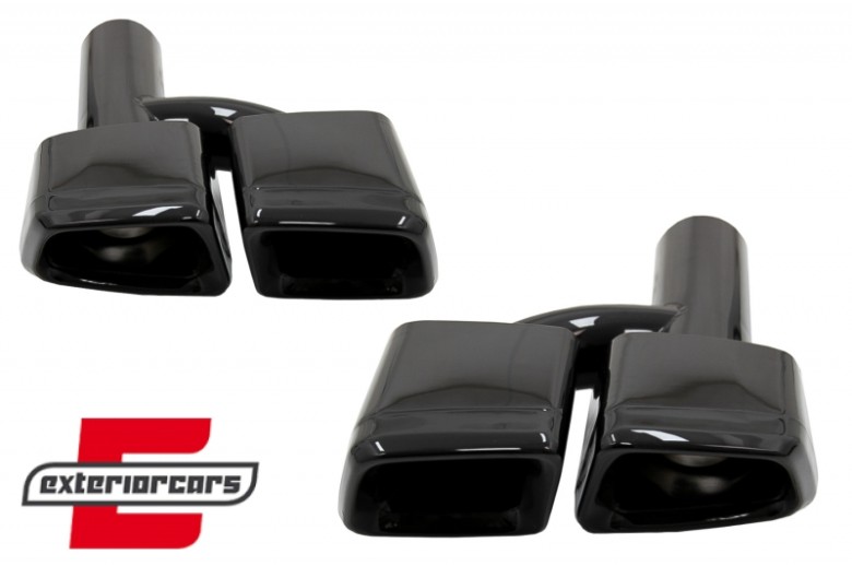 Nastavci auspuha AMG dizajn (black edition) / Mercedes W221 W164 W166 W212 W218 S-klasa E-klasa CLS ML, TY-E63NB
