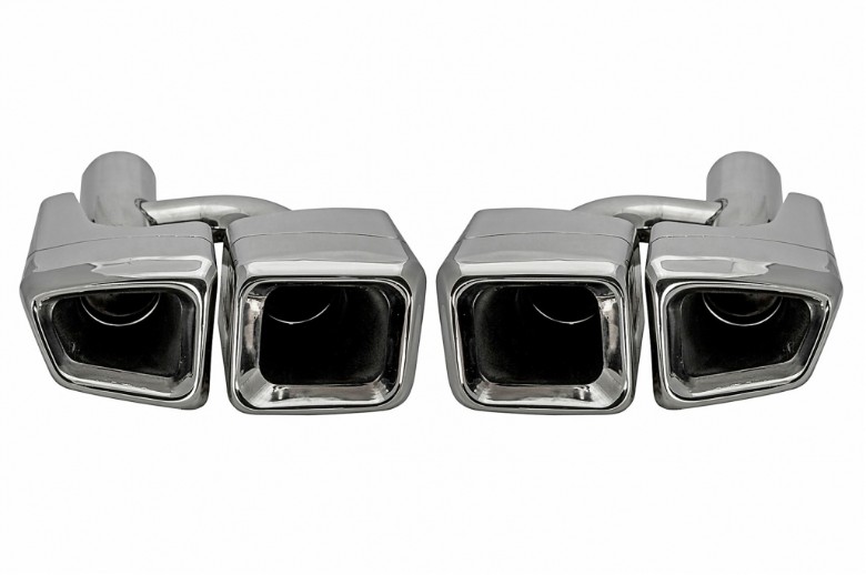 Nastavci auspuha AMG dizajn (chrome) / Mercedes C-klasa E-klasa S-klasa CLS SL SLK W204 W211 W221 W219 E63 W212, TY-D001N2