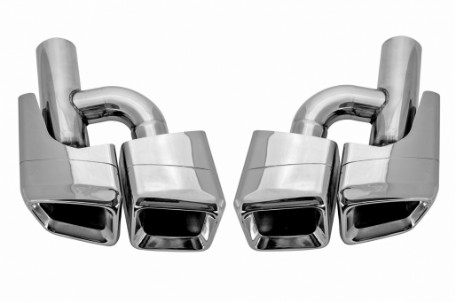 Nastavci auspuha AMG dizajn (chrome) / Mercedes C-klasa E-klasa S-klasa CLS SL SLK W204 W211 W221 W219 E63 W212, TY-D001N2