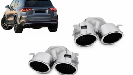Nastavci auspuha AMG dizajn (chrome) / Mercedes GLE W167 GLE Coupe C167 AMG GT 4-vrata X290, GCP-16752