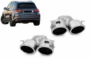 Nastavci auspuha AMG dizajn (chrome) / Mercedes GLE W167 GLE Coupe C167 AMG GT 4-vrata X290, GCP-16752