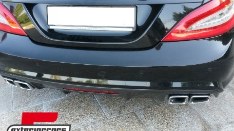 Nastavci auspuha AMG dizajn (chrome) / Mercedes S63 E63 W221 W164 W166 W212 W218 S-klasa E-klasa CLS ML, TY-E63