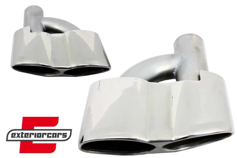 Nastavci auspuha AMG dizajn (chrome) / Mercedes W221 W164 W166 W211 W212 W216 W230 W231 A209 C209, TY-S65