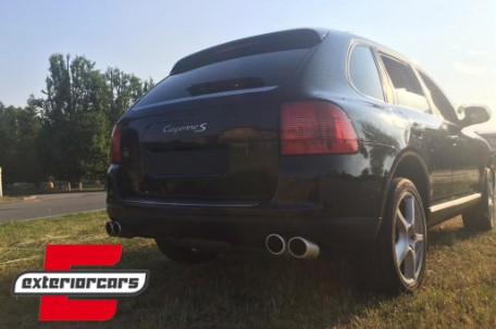 Nastavci auspuha GTS dizajn (srebrna) / Porsche Cayenne 92A V6 V8 Benzin (05.2010-09.2014), TY-D054