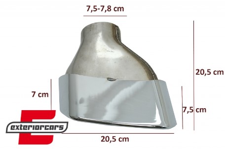 Nastavci auspuha M paket dizajn (chrome) / BMW serije 5 G30 G31 (2017-2023) F10 F11 (2010-2017) serije 6 G32 (2017-), TY-BM530S