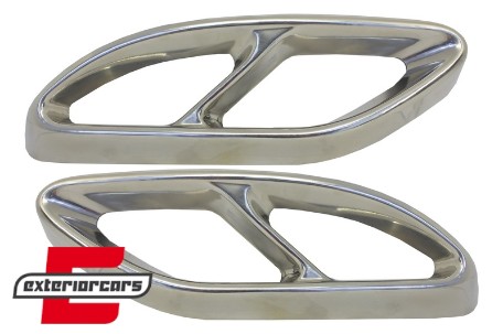 Nastavci auspuha - poklopci AMG Sport dizajn (chrome) / Mercedes C-klasa W205 S65 E65 GLE W166 X166 GLC W253, MTMBAMG