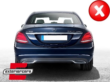 Nastavci auspuha - poklopci AMG Sport dizajn (chrome) / Mercedes C-klasa W205 S65 E65 GLE W166 X166 GLC W253, MTMBAMG