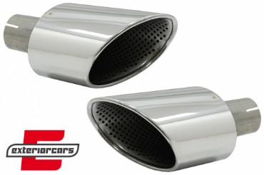 Nastavci auspuha RS dizajn (chrome) / Audi A4 B9 (2016-2019) A5 F5 (2017-2019), TY-AUA4B9