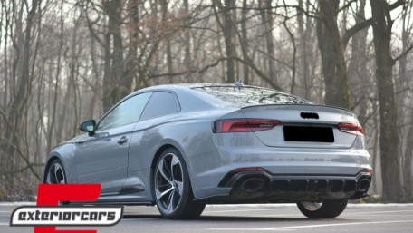 Nastavci auspuha RS dizajn (crna) / Audi A4 B9 (2016-2019) A5 F5 (2017-2019), TY-AUA5F5