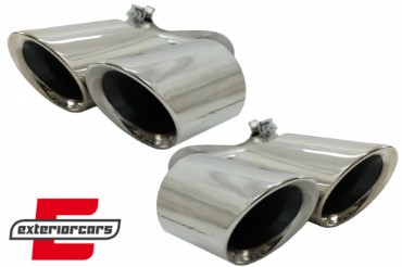 Nastavci auspuha S-dizajn (chrome) / Porsche Cayenne 9Y0 SUV 3.0 (2018-), TY-D058