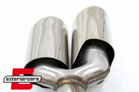 Nastavci auspuha S-dizajn (chrome) / Porsche Cayenne 9Y0 SUV 3.0 (2018-), TY-D058