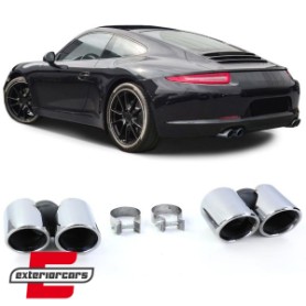 Nastavci auspuha S optik (chrome) / Porsche 911 991.1 (09.2011-2015), 41665