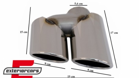 Nastavci auspuha SQ5 dizajn (chrome) / Audi Q5 8R (11.2008-2016), TY-AUQ58R