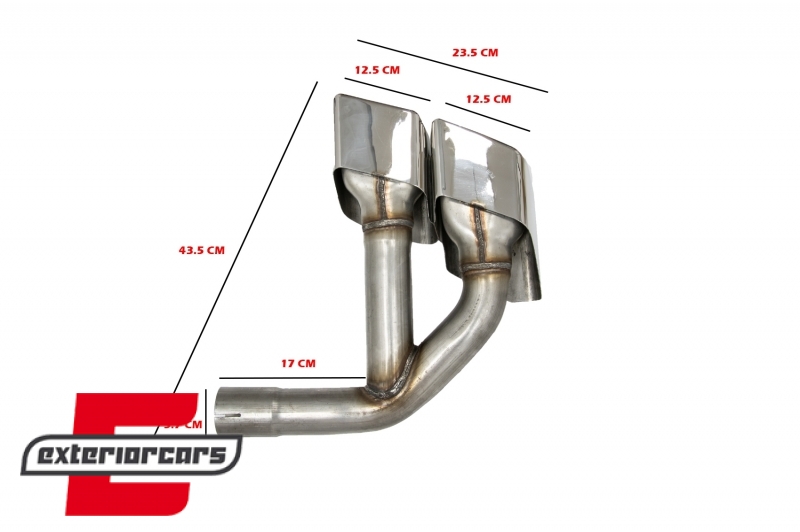 Nastavci auspuha SQ7 dizajn (chrome) / Audi Q7 4M (2015-2019), TY-SQ74M