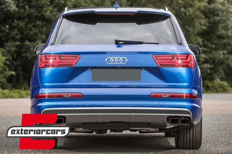 Nastavci auspuha SQ7 dizajn (crna) / Audi Q7 4M (2015-2019), TY-SQ74MB