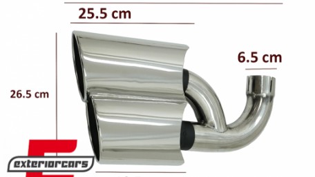 Nastavci auspuha V8 dizajn (chrome), TY-PO9PAV8