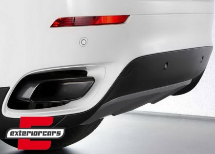 Nastavci auspuha V8 dizajn (crna) / BMW X6 E71 (2008-2014), TY-D042LB