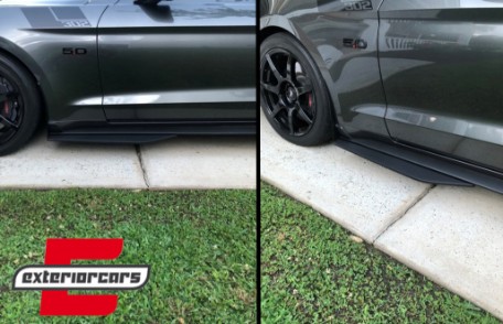 Nastavci pragova GT 500 dizajn (crna) / Ford Mustang Mk6 VI (2015-2020), SSFMUGT