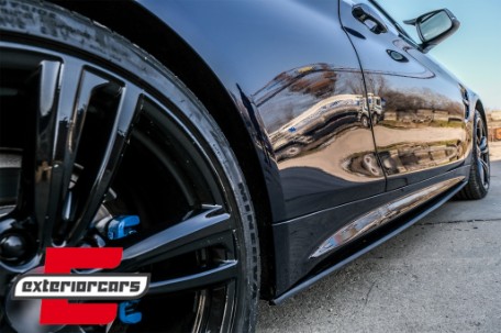 Nastavci pragova M-Performance dizajn (crna) / BMW serije 4 F32 Coupe F33 Cabrio F36 Gran Coupe, SSLBMF32MPBF