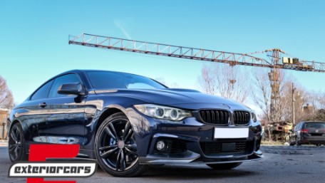 Nastavci pragova M-Performance dizajn (crna) / BMW serije 4 F32 Coupe F33 Cabrio F36 Gran Coupe, SSLBMF32MPBF