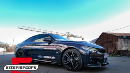 Nastavci pragova M-Performance dizajn (crna) / BMW serije 4 F32 Coupe F33 Cabrio F36 Gran Coupe, SSLBMF32MPBF