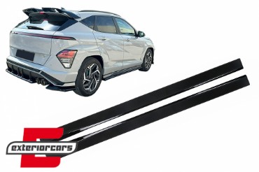 Nastavci pragova (piano crna) / Hyundai Kona N-Line Mk2 (2023-), SSHYKMK2