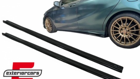 Nastavci pragova (piano crna) / Mercedes A-klasa W176 Sport Line A45 Hatchback (2012-2018), SSLMBW176