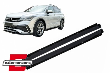 Nastavci pragova (piano crna) / VW Tiguan II Mk2 R / R Line Facelift (2020-2023), SSVWTIRL