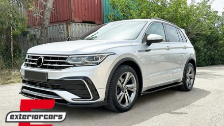 Nastavci pragova (piano crna) / VW Tiguan II Mk2 R / R Line Facelift (2020-2023), SSVWTIRL