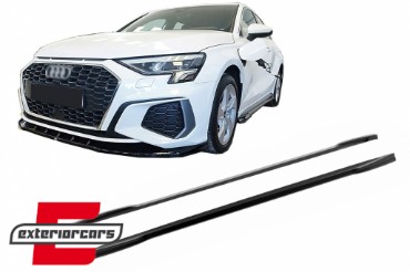 Nastavci pragova RS3 dizajn (piano crna) / Audi A3 8Y (2020-2024) Limuzina Sportback, SSAUA38Y