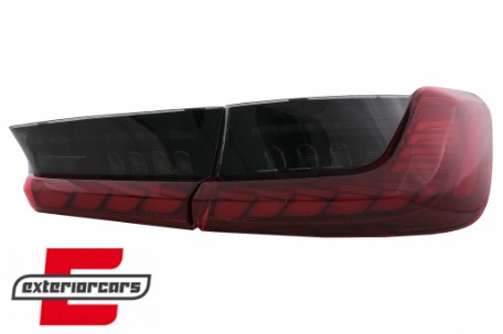 OLED full LED stražnja svjetla SEQ žmigavci (crvena) / BMW serije 3 G20 G28 M3 G80 limuzina (2018-2022), TLBMG20LED