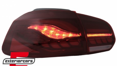 OLED Full LED stražnja svjetla SEQ žmigavci (crvena) / VW Golf 6 VI (2008-2013), TLVWG6LED